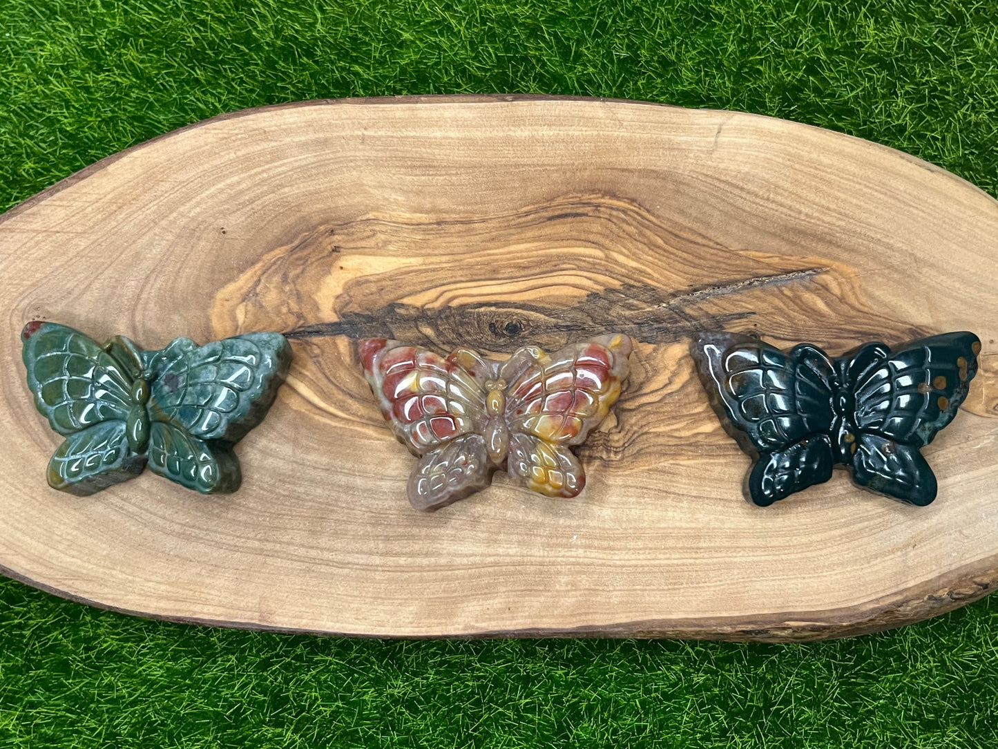 Ocean Jasper Small Butterfly Carvings