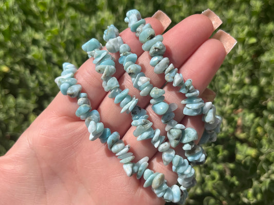 Larimar Chip Bracelet