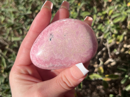 Peruvian Rhodochrosite Palm Stones