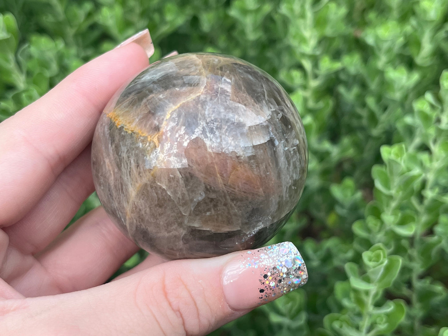 Black Moonstone Sphere