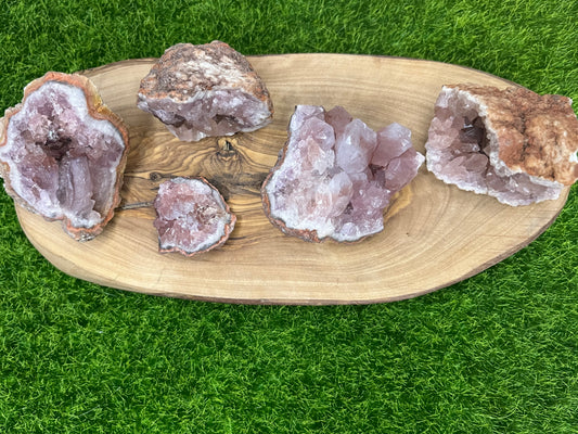 Pink Amethyst Geode Specimens