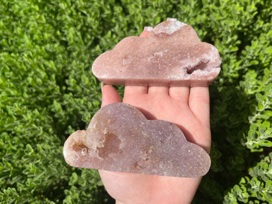 Pink Amethyst Cloud Carvings