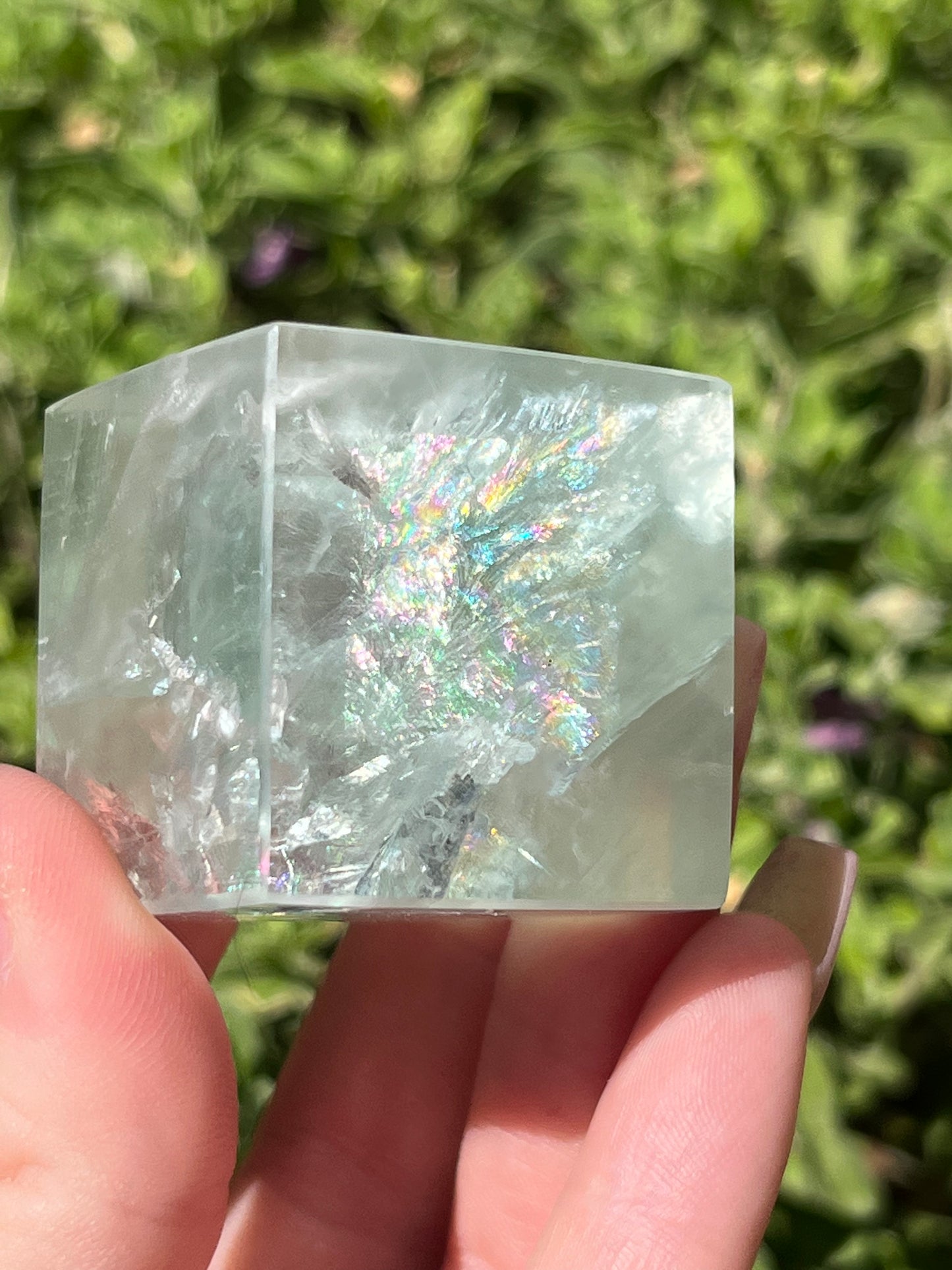 Green Fluorite Cube