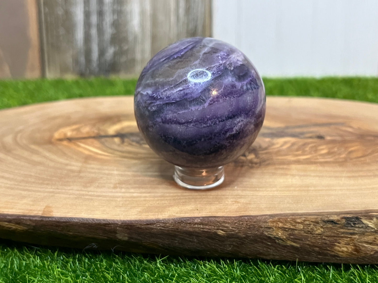 Silk Fluorite Sphere