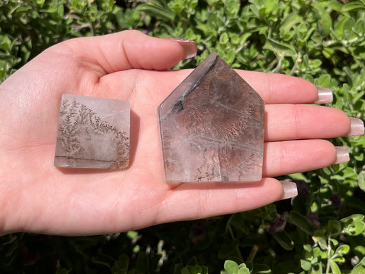 Dendritic Clear Quartz Slabs