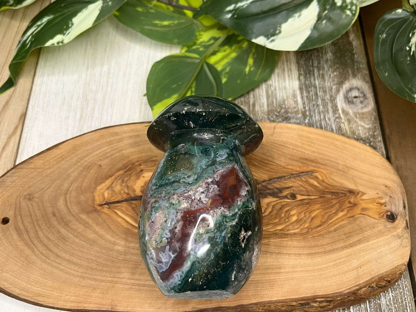 Ocean Jasper Mushroom Carving