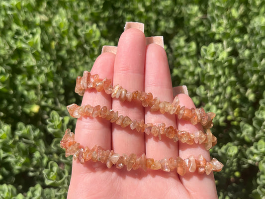 Sunstone Chip Bracelet