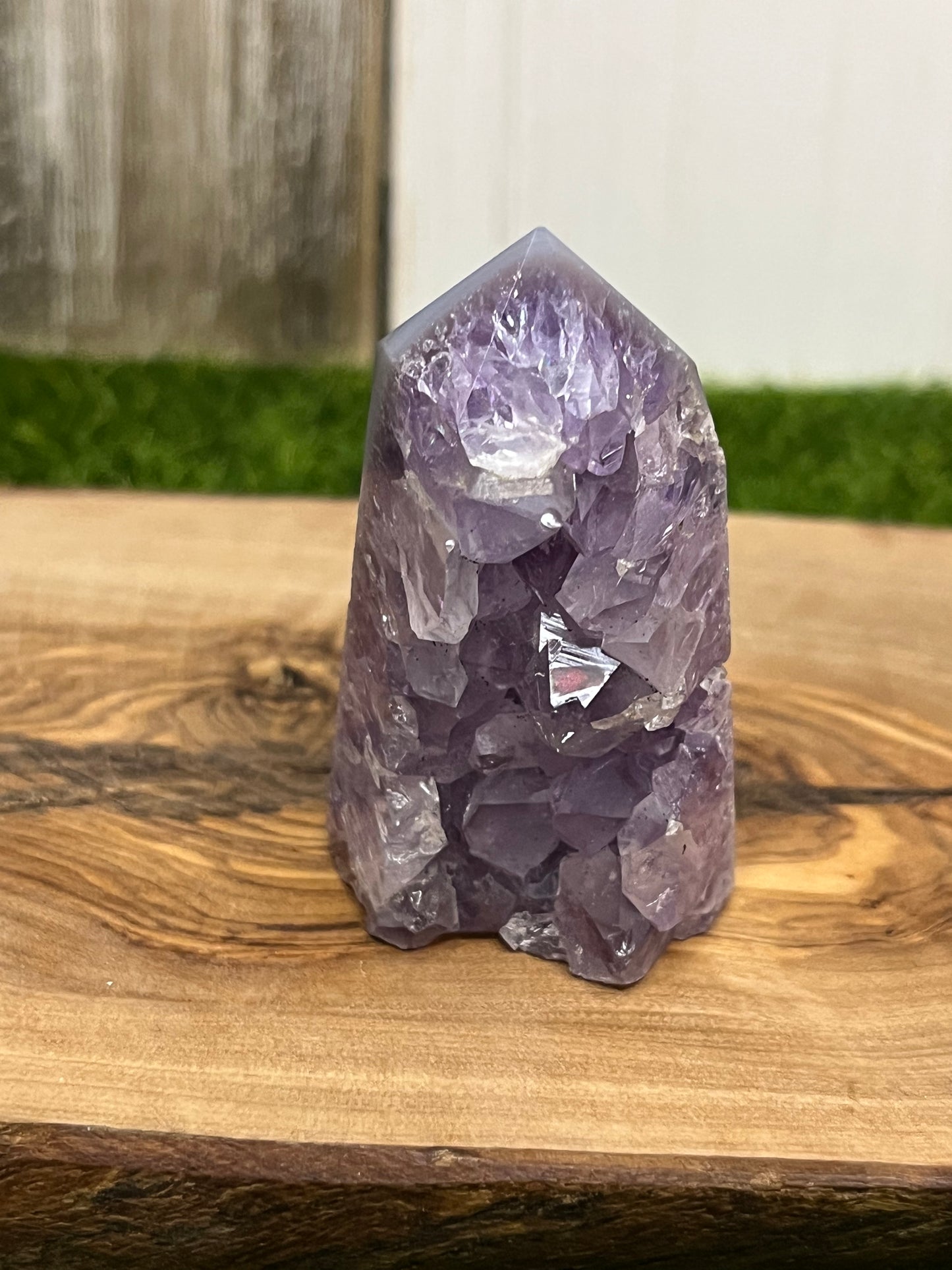 Druzy Amethyst Agate Tower