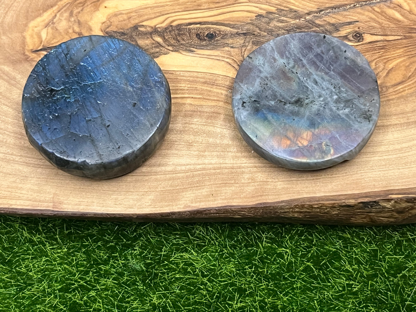 Labradorite Sun & Moon Carving