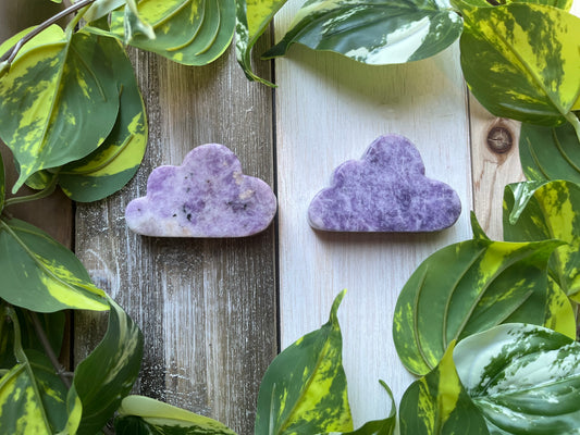 Lepidolite Cloud Carving