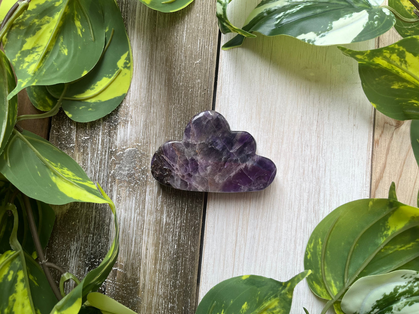 Chevron Amethyst Cloud Carving