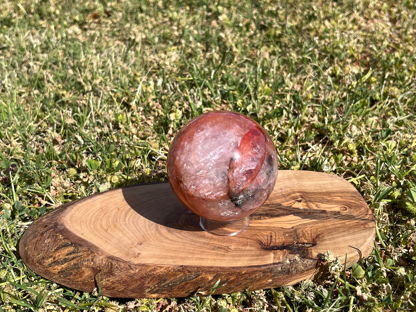 Fire Quartz Sphere From Madagascar