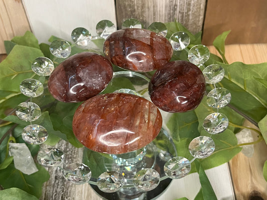 Fire Quartz Palm Stones