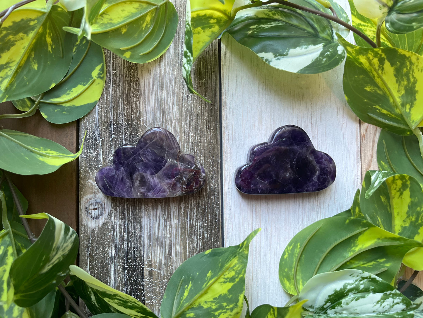 Chevron Amethyst Cloud Carving