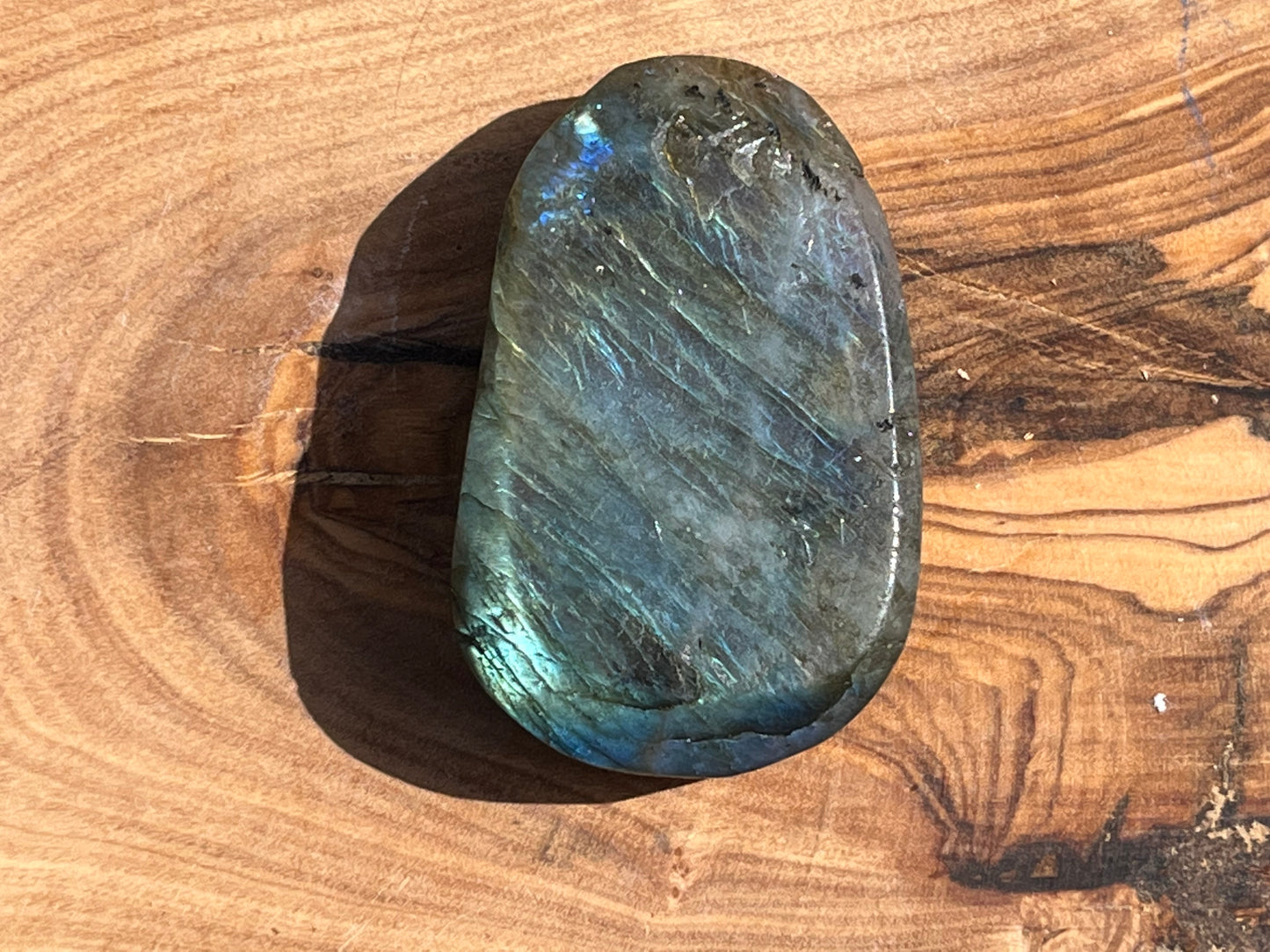 Blue Labradorite Buddha Carving