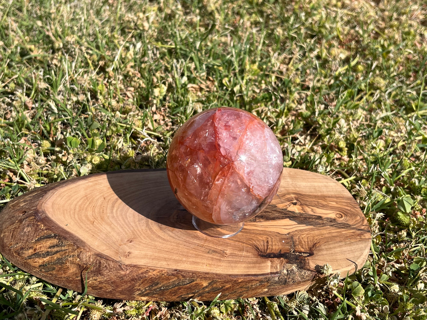 Fire Quartz Sphere From Madagascar