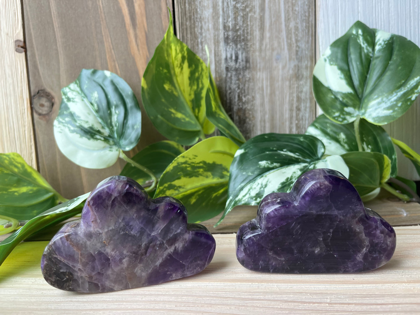 Chevron Amethyst Cloud Carving